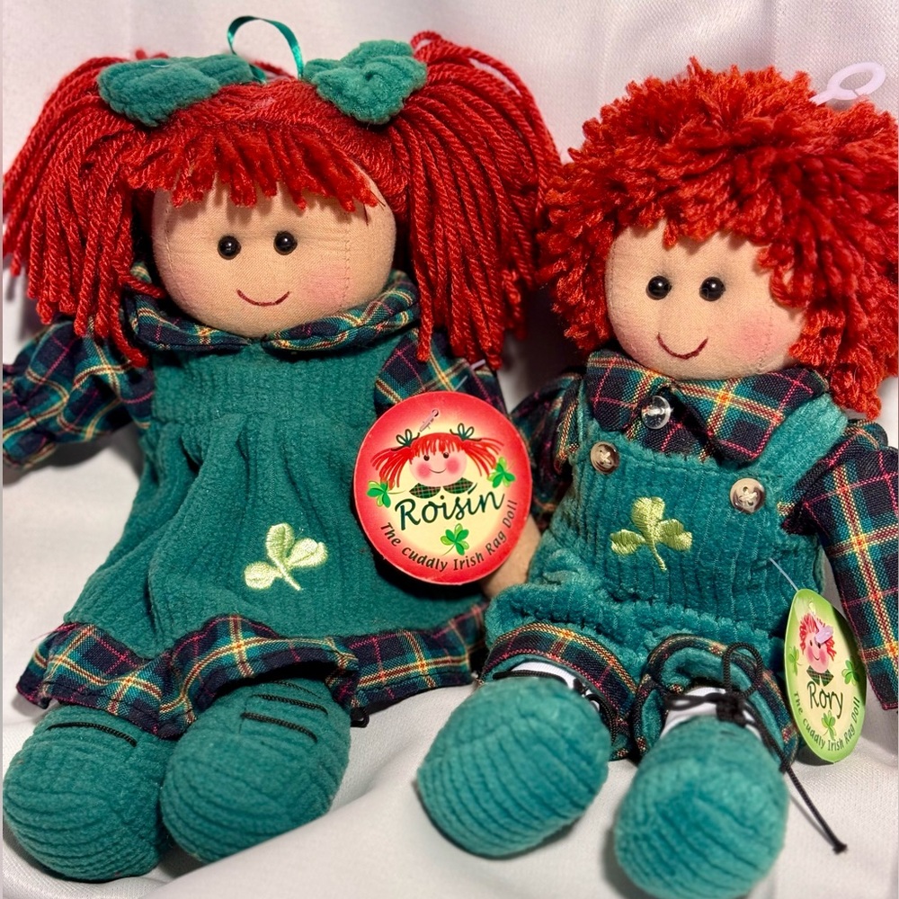 Irish Rag Dolls Roisin & Rory 11”